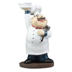 Ebros Master Chef Rubio Italian Bistro Holding Plates Utensils Kitchen Decor Fig